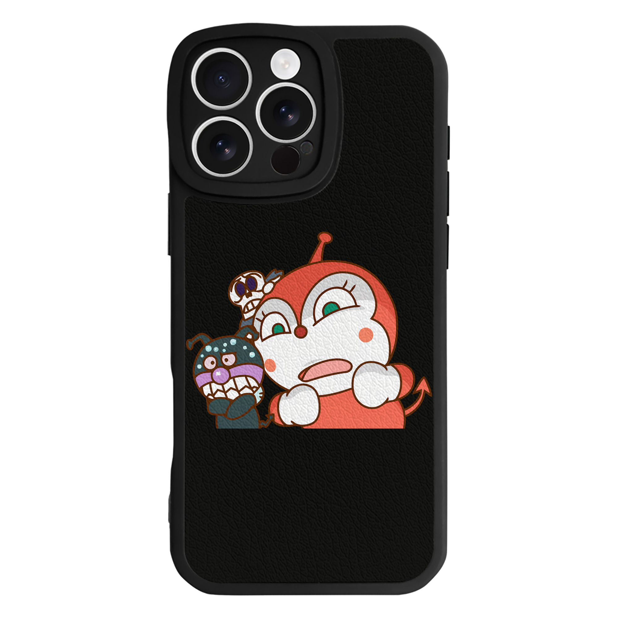 （画像用） アンパンマン Anpanman 【iPhone 16シリーズ対応】シリコンスマホケース（レザー調） 材質：シリコン
